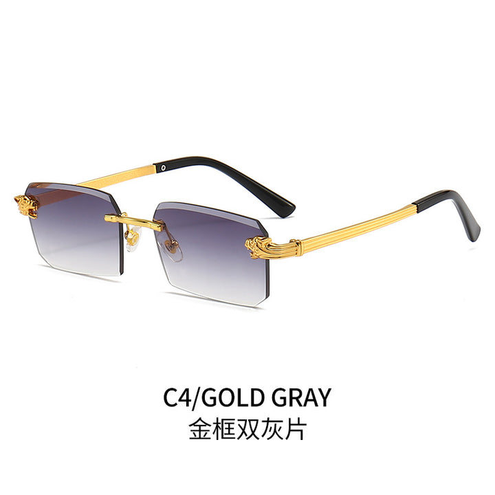 Ladies Fashion Sunglasses with Faceted Frame and Luxurious Accents Bowlift