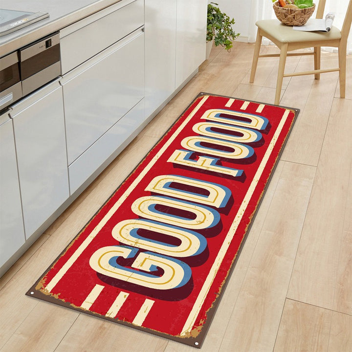 Vintage-Inspired Laundry Room Mat