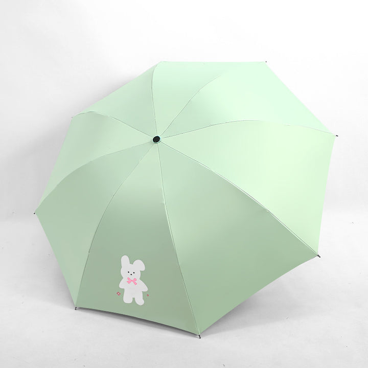 Ladies Kid-Friendly Umbrella with Fun Bear Design Bowlift