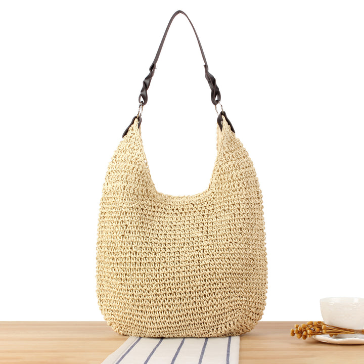 Hobo Handbag Made of Natural Material Bowlift