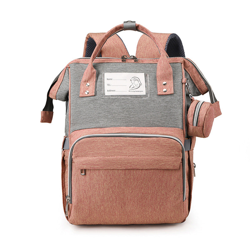 Multi-Compartment Functional Diaper Backpack Bowlift