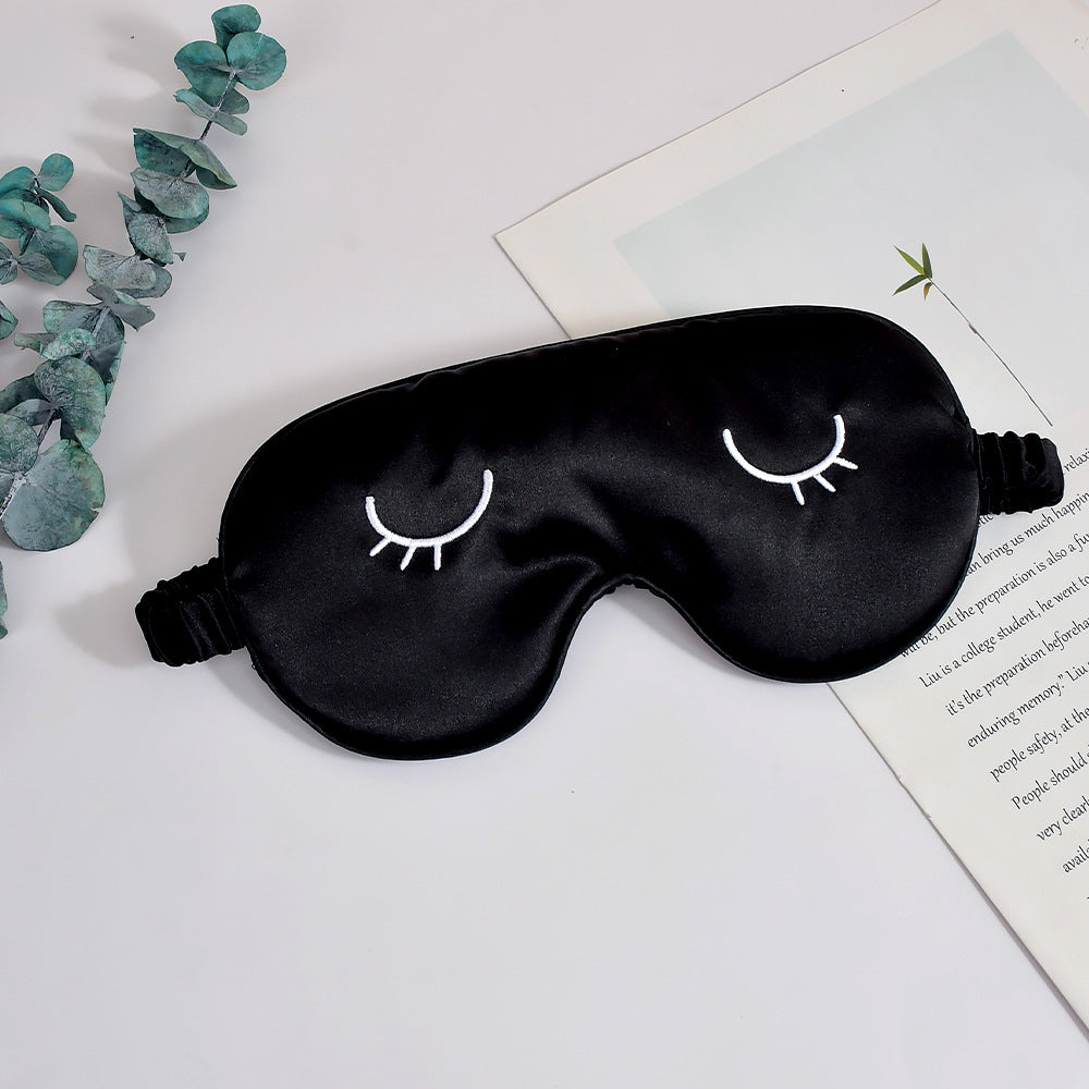 Unisex nan silky-soft eye mask with ergonomic contour and adjustable elastic band Bowlift