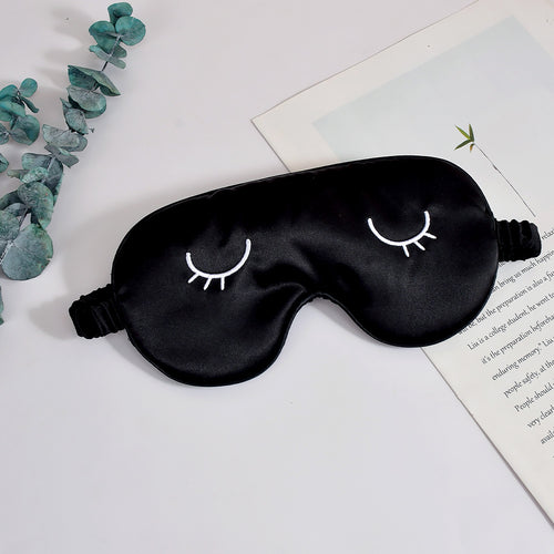 Unisex nan silky-soft eye mask with ergonomic contour and adjustable elastic band Bowlift