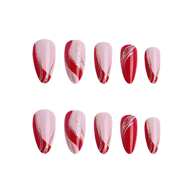 Artificial nails with floral minimalism Bowlift