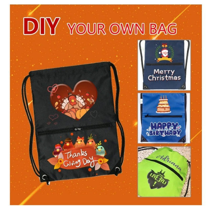 Sporty drawstring bag with zippered pockets Bowlift