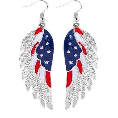 Ladies playful star earrings with crystal embellishment and hook closure Bowlift