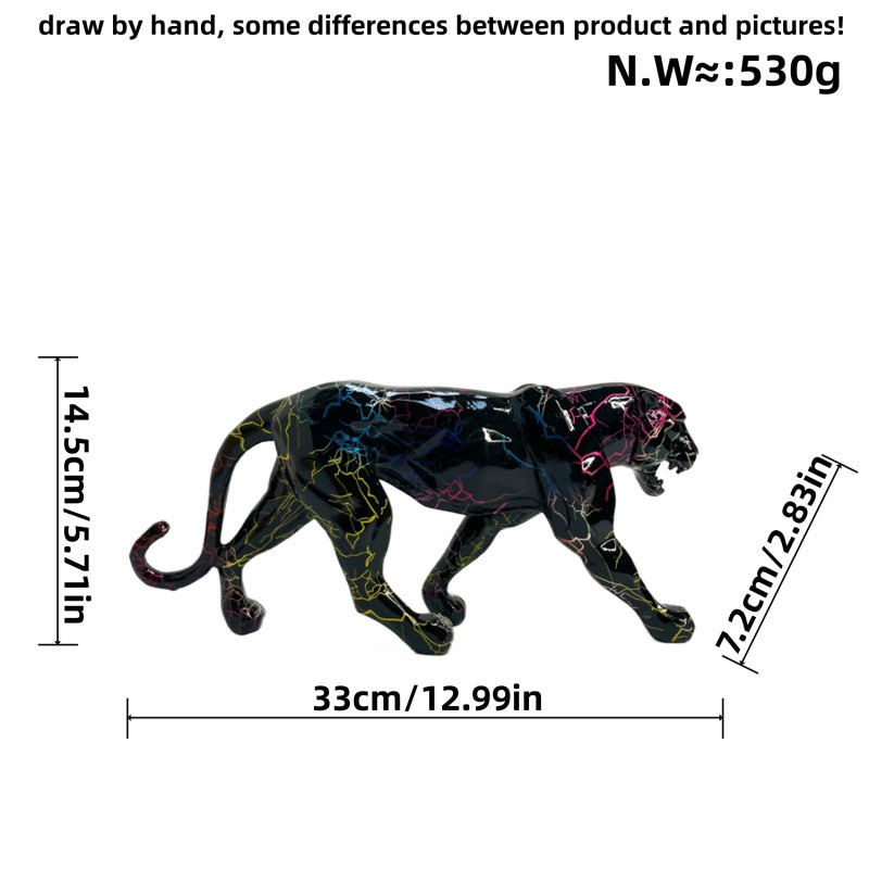 Decorative Jaguar Figurine Bowlift