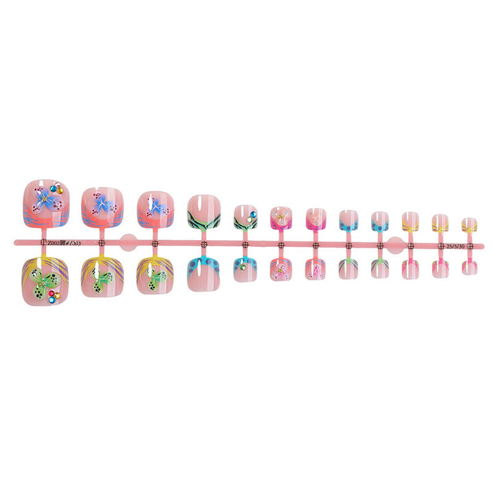 Creative nail art set with cheerful butterfly designs Bowlift