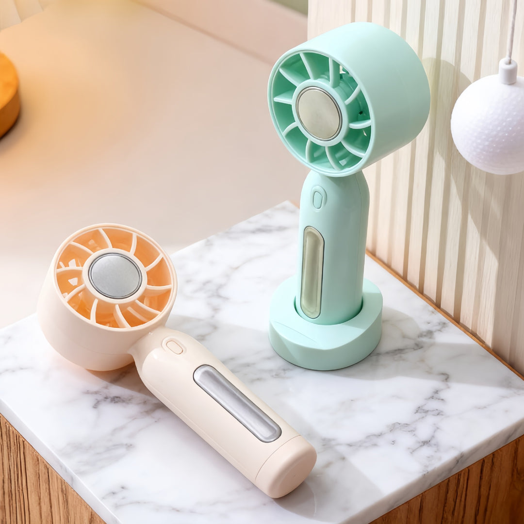 Women portable mini fan with USB connection and rotatable head Bowlift