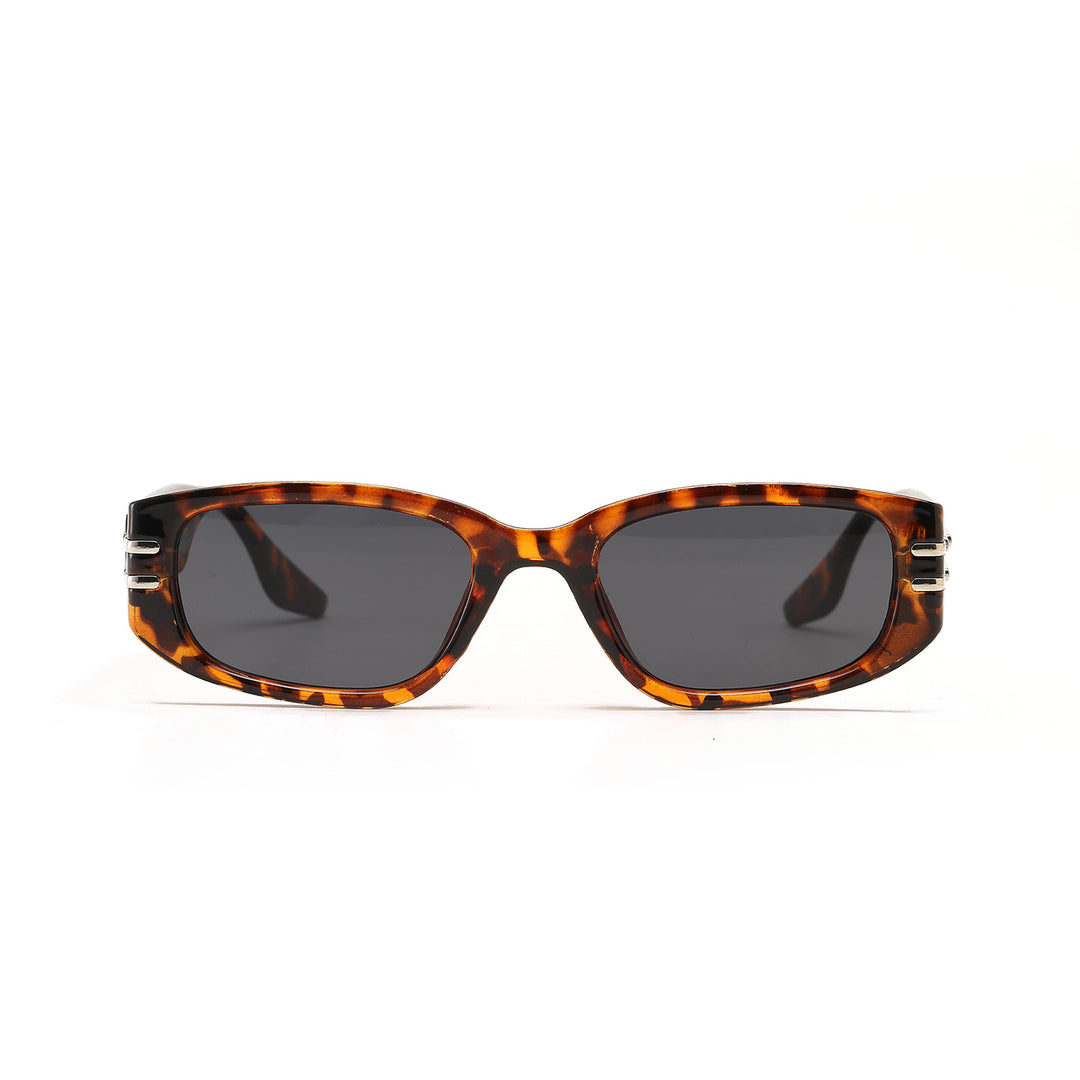 Women's fashionable rectangular sunglasses with elegant metal accents Bowlift