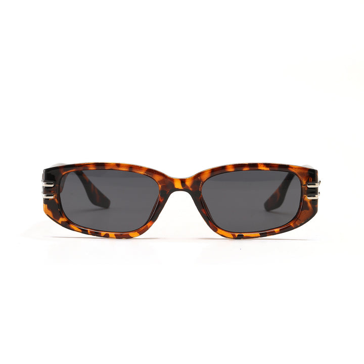 Women's fashionable rectangular sunglasses with elegant metal accents Bowlift