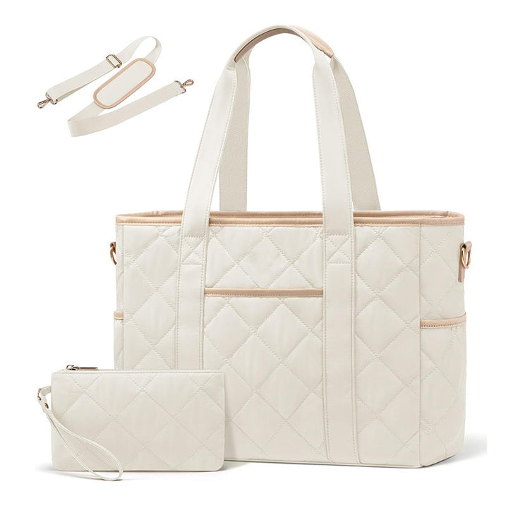 Elegant and roomy shoulder bag with structured quilting Bowlift