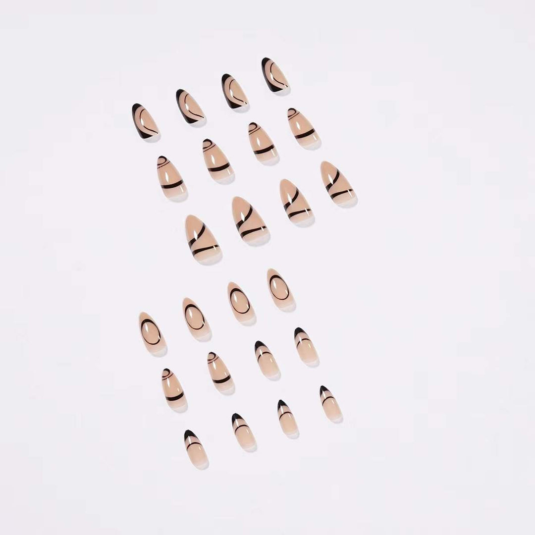 Artificial nails with elegant minimalist design Bowlift