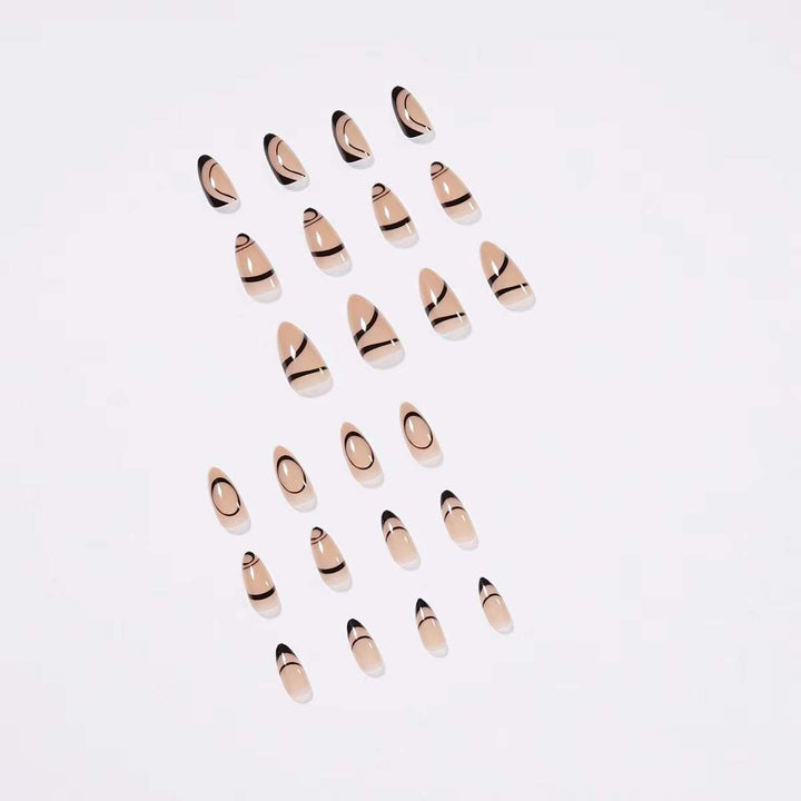 Artificial nails with elegant minimalist design Bowlift