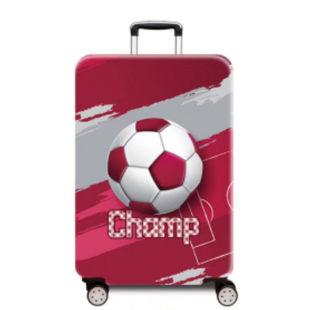 Women's hard-shell suitcase with dynamic football motif Bowlift