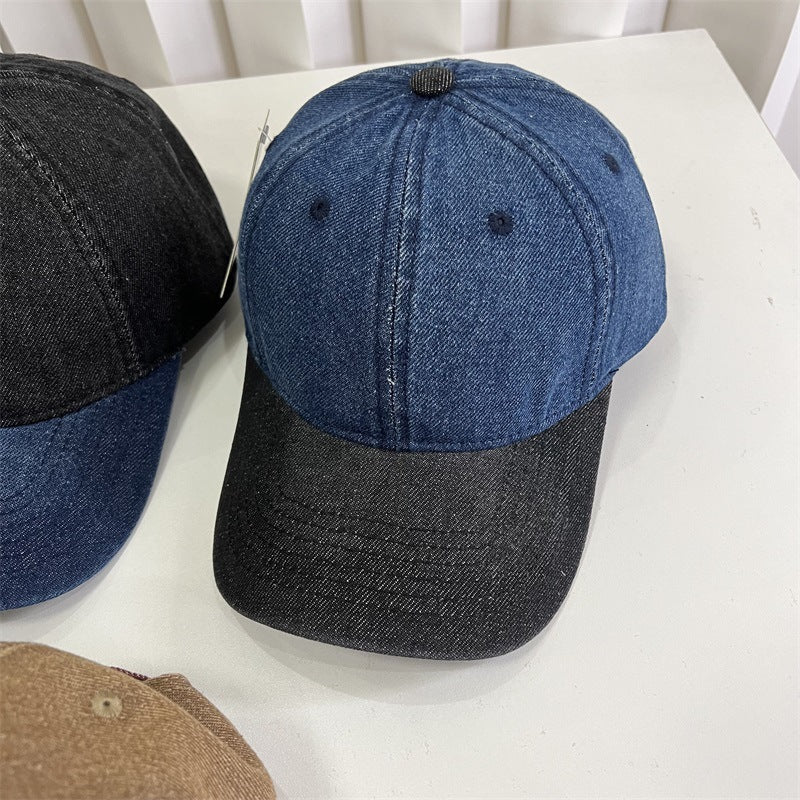 Men's Denim-Style Adjustable Cap Bowlift