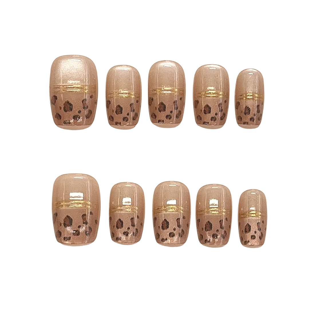 Elegant Press-On Nail Art Set Bowlift