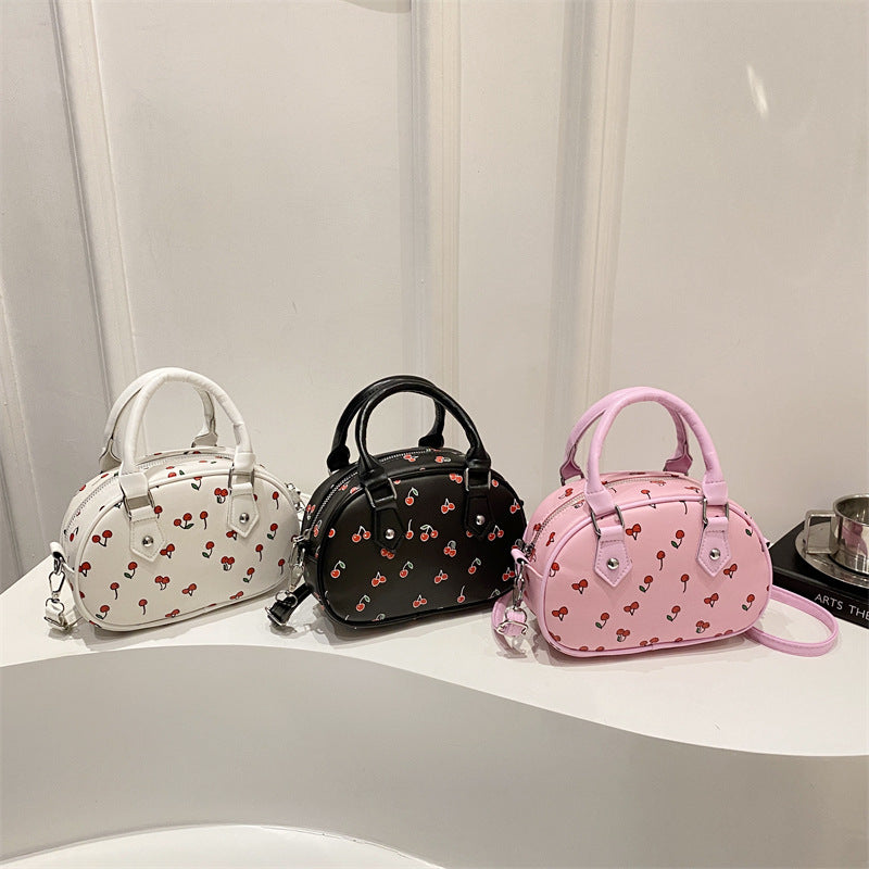 Playful Cherry Print Handbag Bowlift