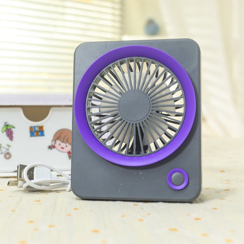 Ladies Portable Mini Table Fan with USB Port and Flexible Tilt Bowlift