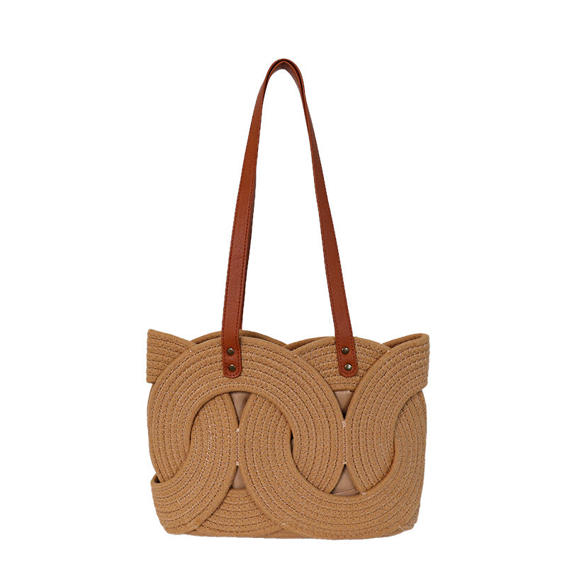 Designer shopping bag with decorative woven pattern Bowlift
