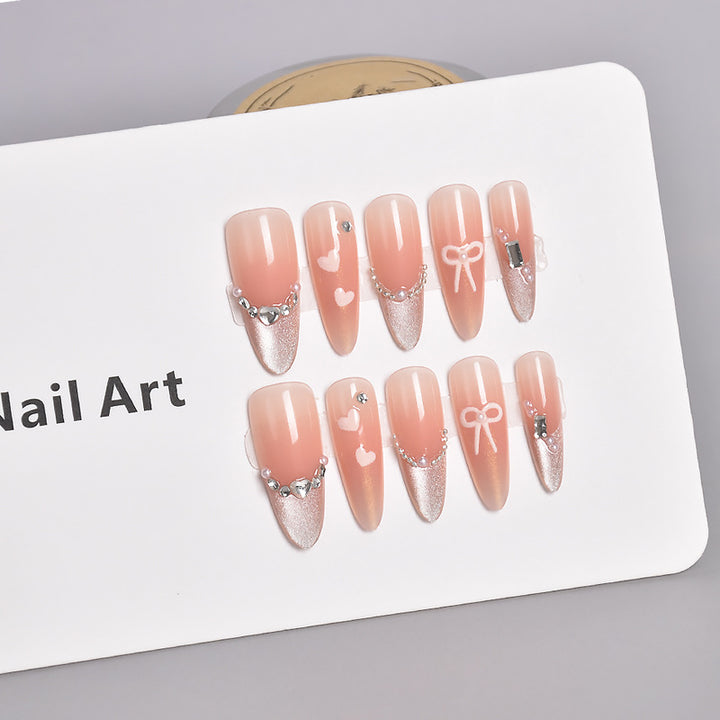Elegant Press-On Nail Extensions Bowlift
