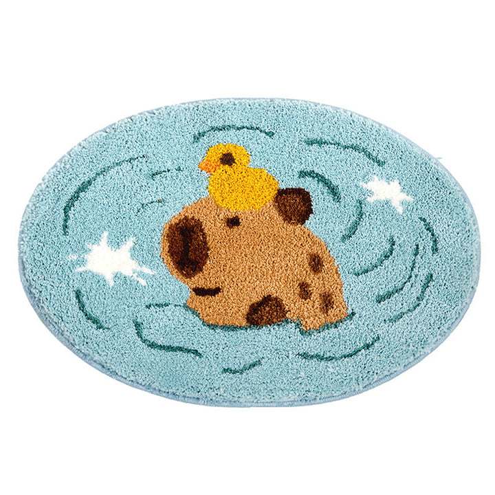 Coastal Starfish Themed Bath Mat