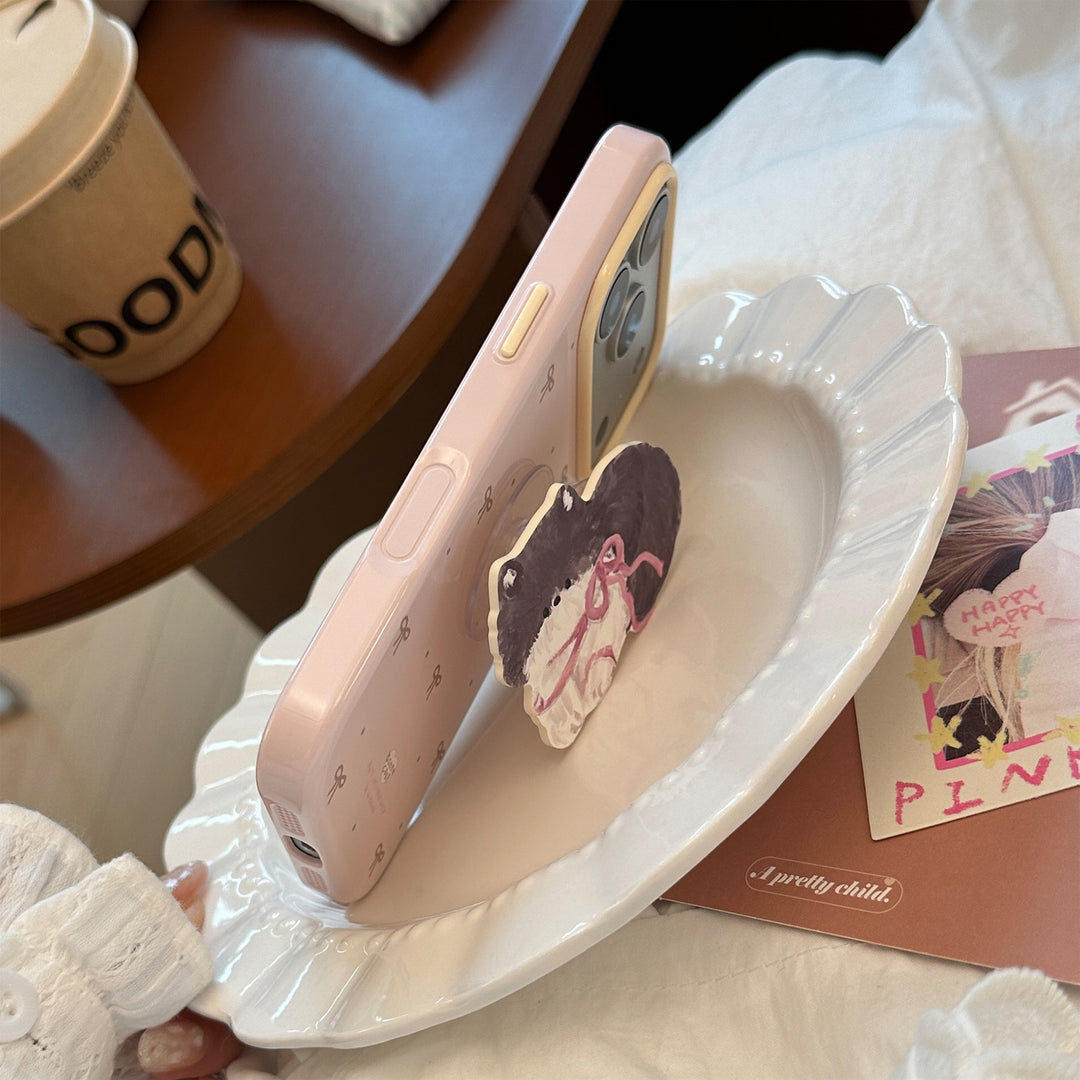 Playful refrigerator magnet with cute animal design Bowlift