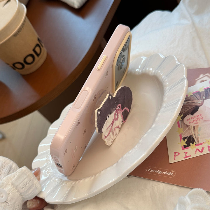 Playful refrigerator magnet with cute animal design Bowlift