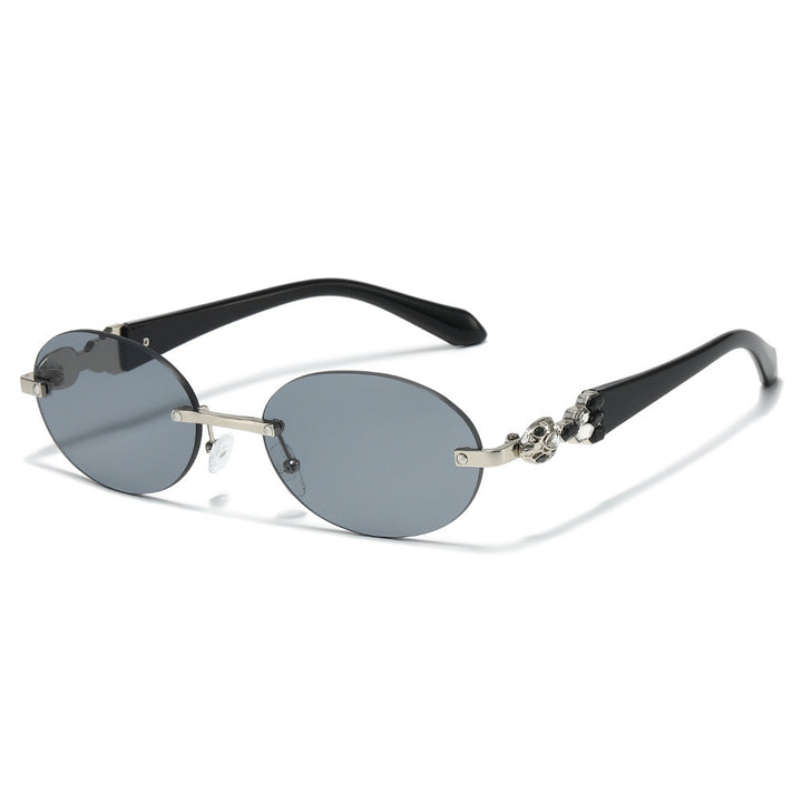 Fashion-Forward Decorative Oval Sunglasses Bowlift