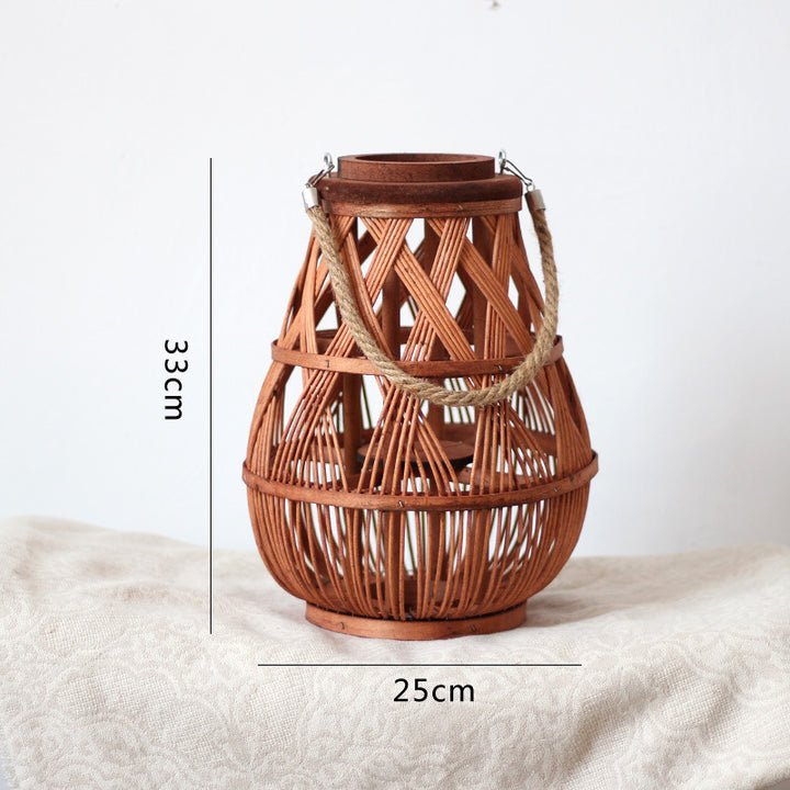 Handmade Rattan Lantern Bowlift