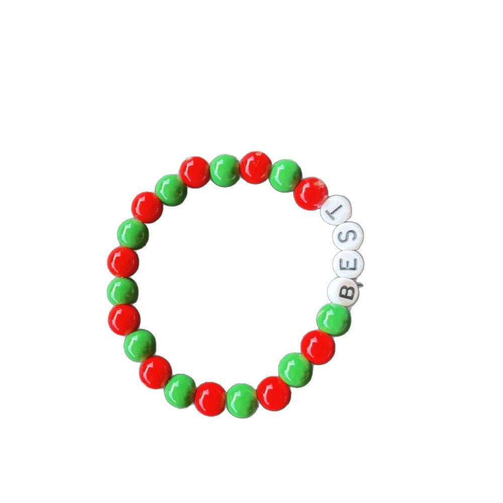 Friendship bracelet made of pastel beads Bowlift