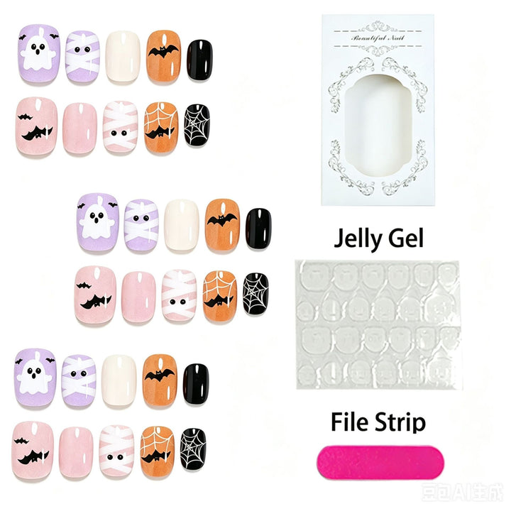 Creative Nail Art Set with Halloween Motifs Bowlift