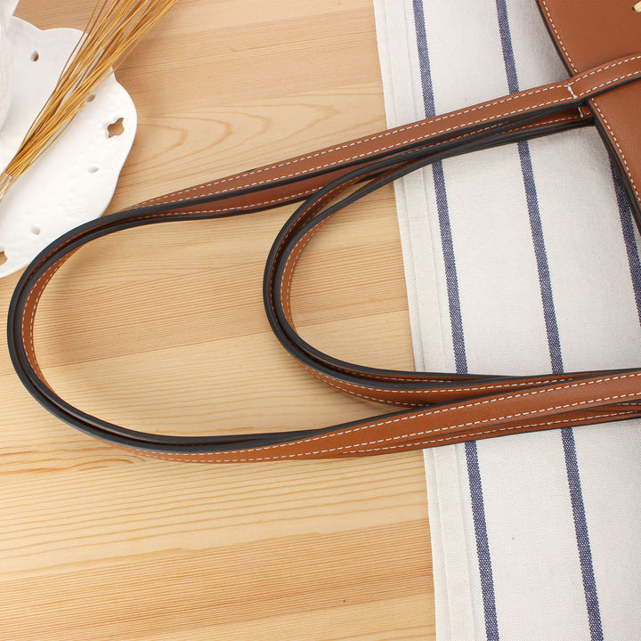 Handbag Made of Braided Natural Material with High-Quality Leather Detail Bowlift