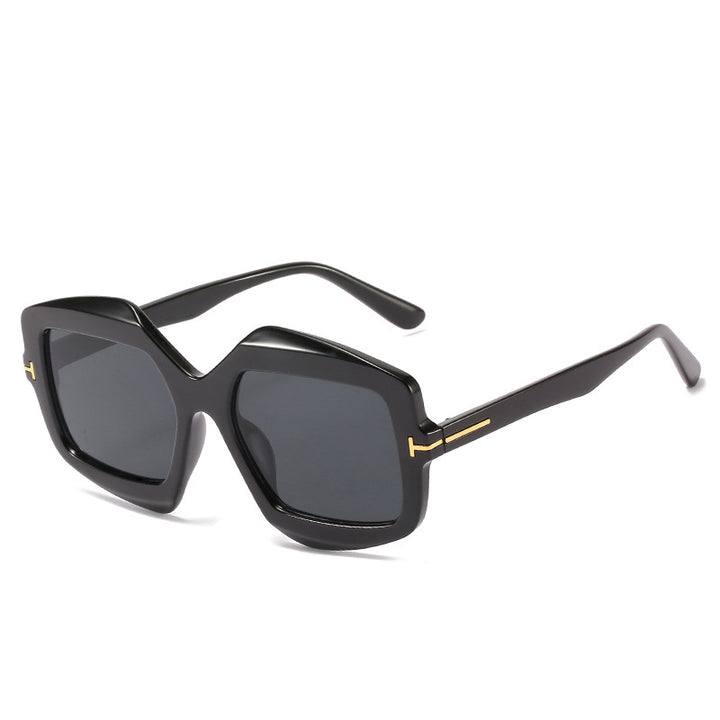 Bold Patterned Hexagonal Sunglasses Bowlift