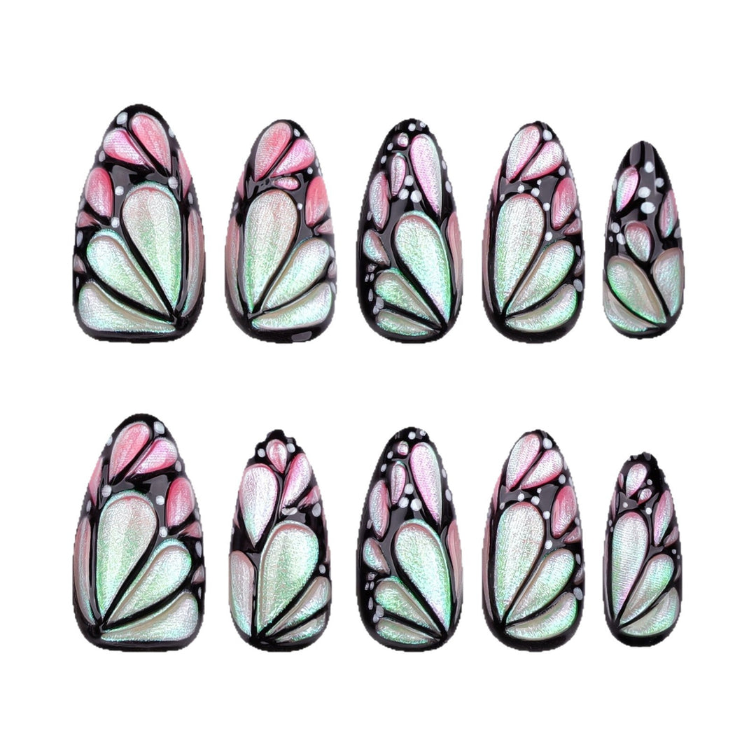 Artistic Floral Nail Art Extensions Bowlift 1789447243