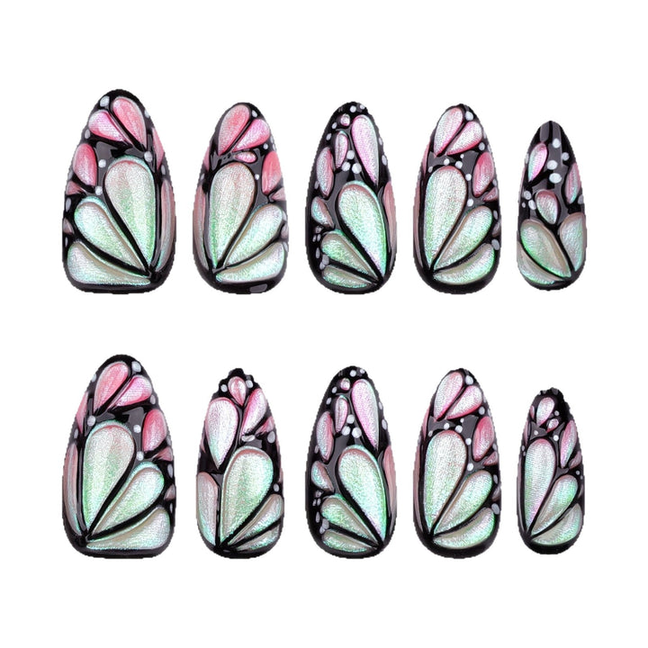 Artistic Floral Nail Art Extensions Bowlift 1789447243