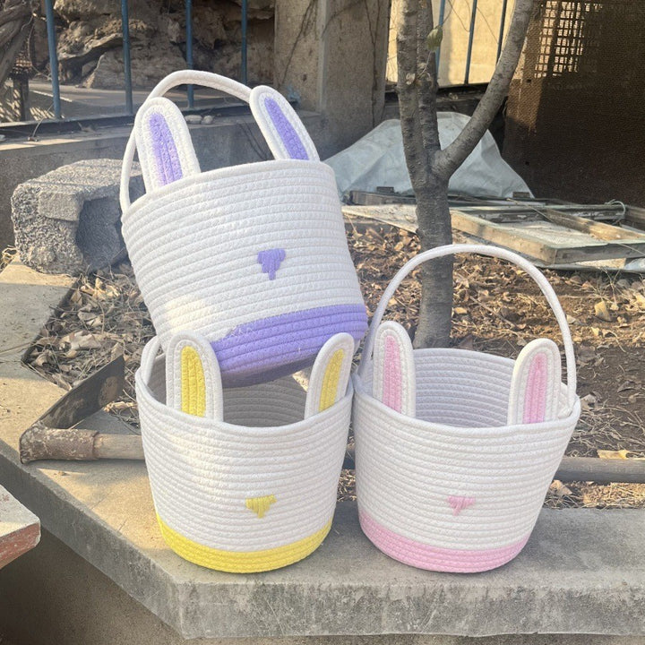 Women cute storage basket with bunny ears Bowlift