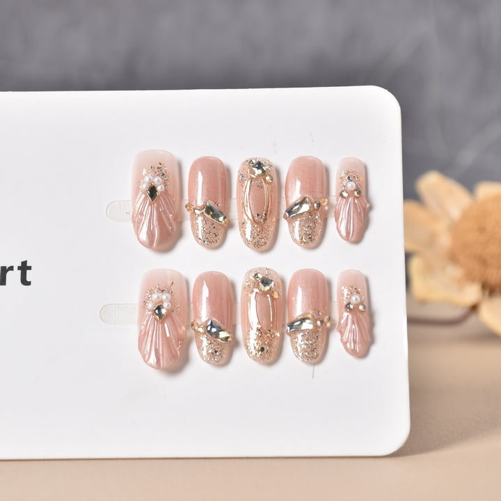 Decorative Animal Print Press-On Nail Set Bowlift