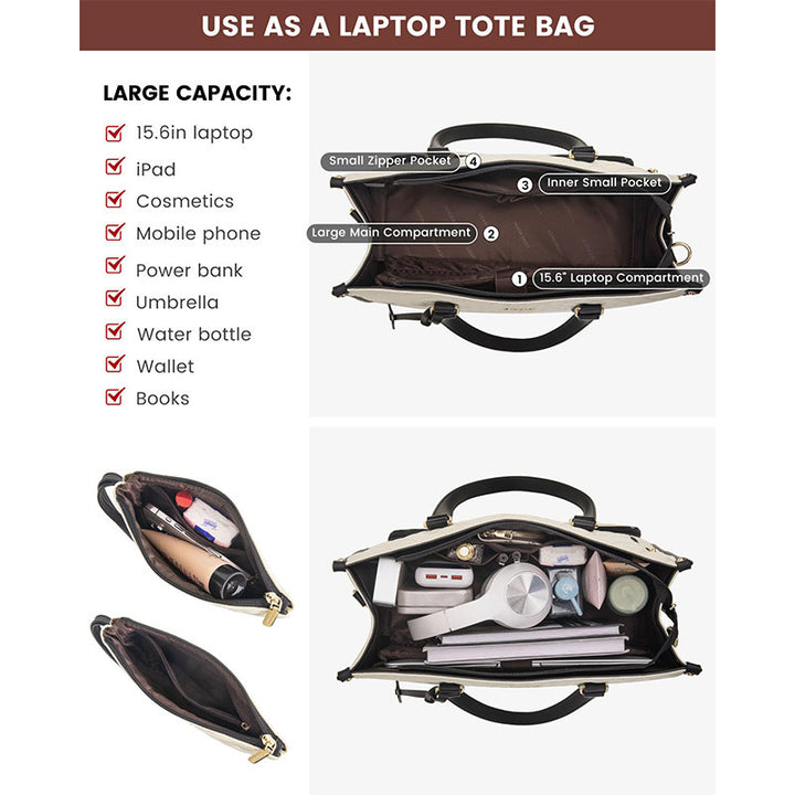 Insulated Multi-Compartment Lunch Tote Bowlift