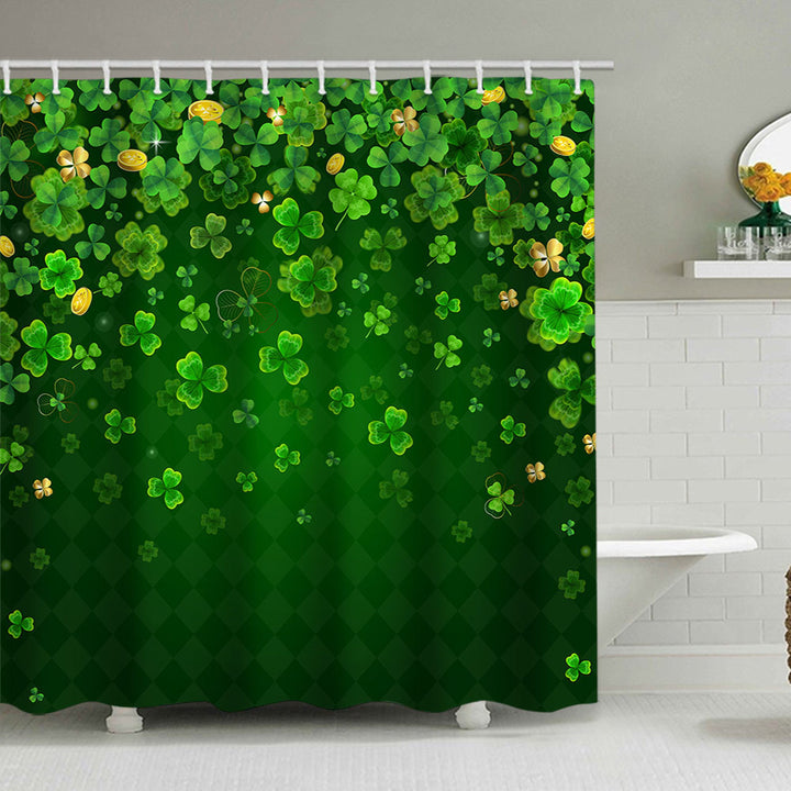 Botanical Leaf Print Shower Curtain Bowlift