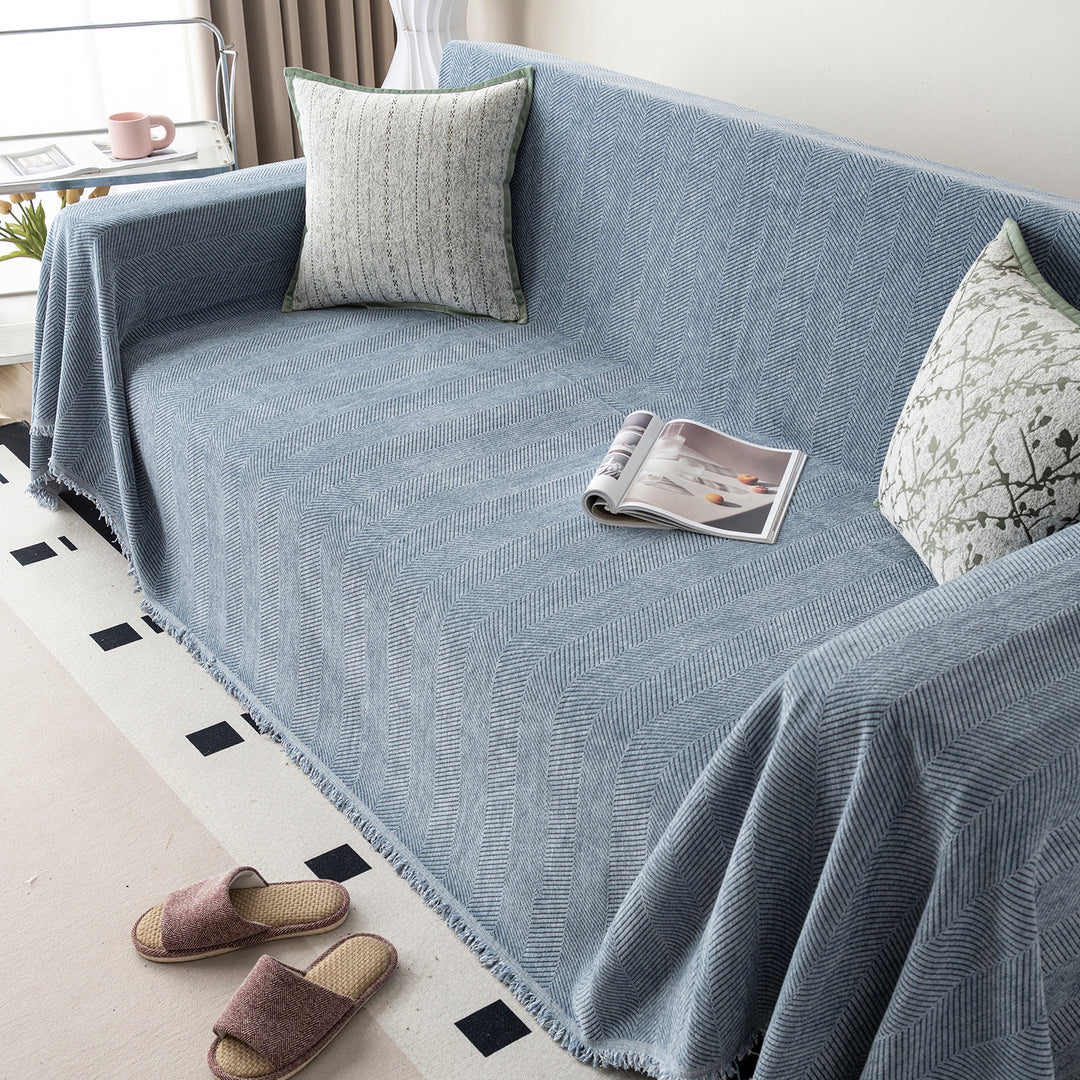 Textured Sofa Throw Blanket
