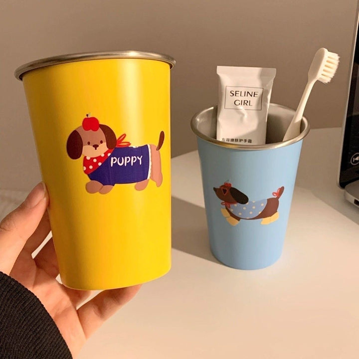 Toothbrush holder with cute dog design Bowlift