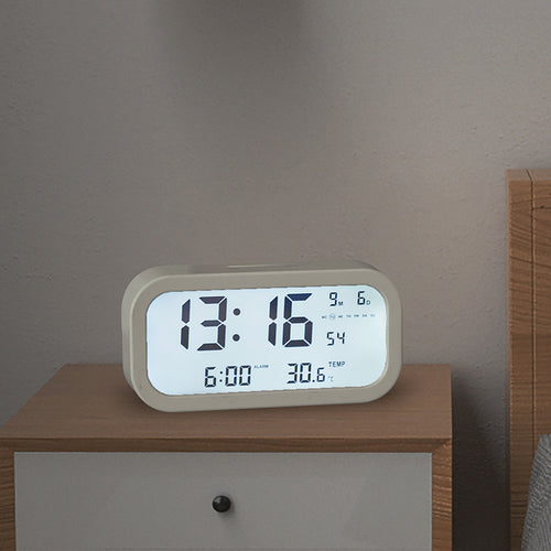 Digital Alarm Clock with Large LED Display and Temperature Function Bowlift