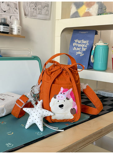 Playful Illustrated Crossbody Bag
