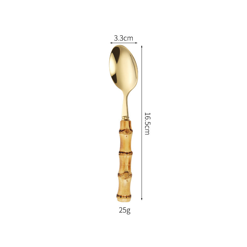 Bamboo Handle Salad Fork Bowlift
