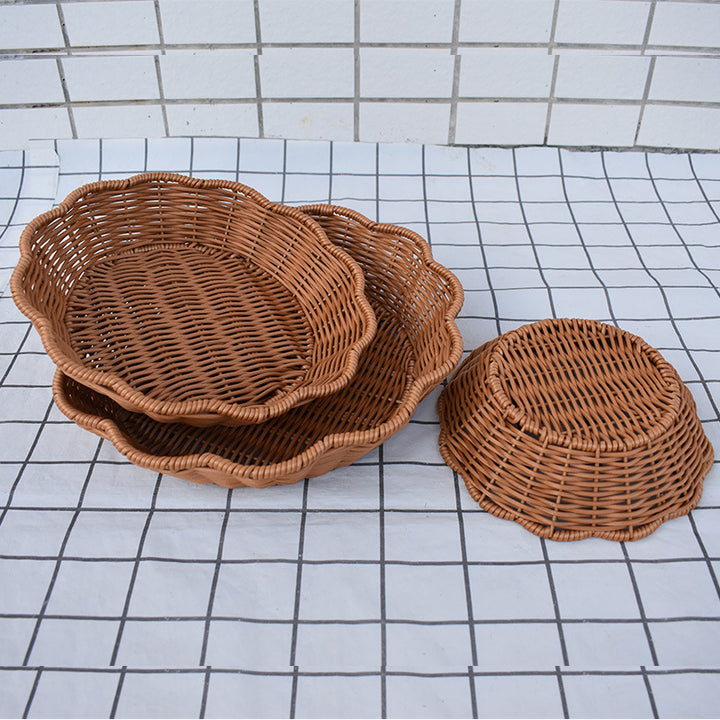 Multi-Tiered Woven Basket Set Bowlift