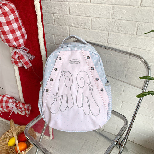 Adorable Polka Dot Design Backpack