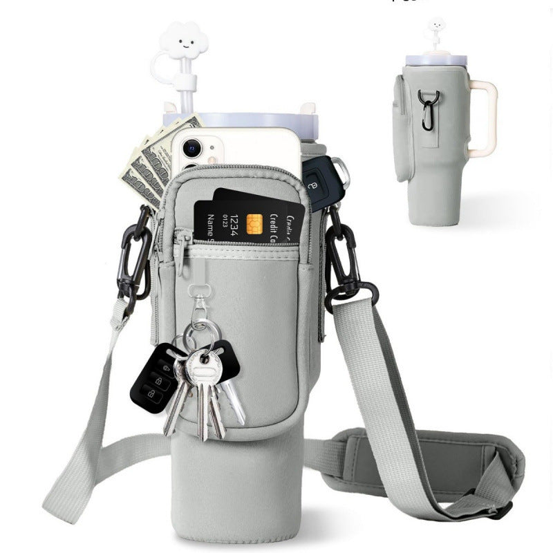 Ladies Multifunctional Phone Bag with Drink Holder Bowlift