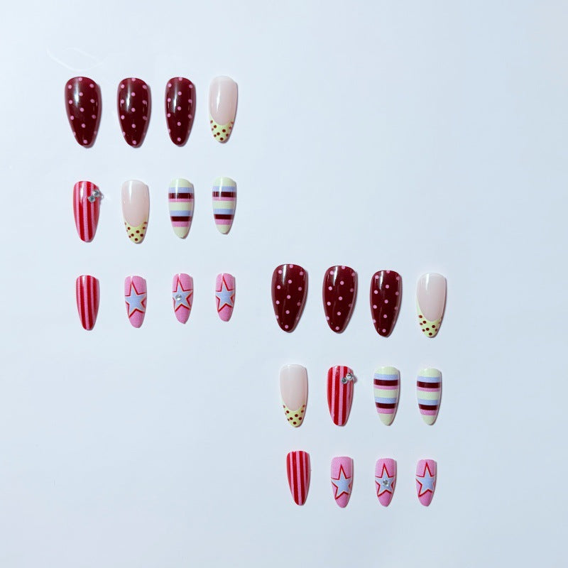 Artful Nail Set with Festive Patterns Bowlift