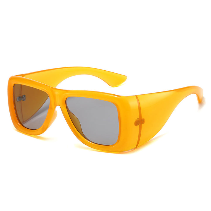 Oversized Fashion-Driven Shield Sunglasses Bowlift